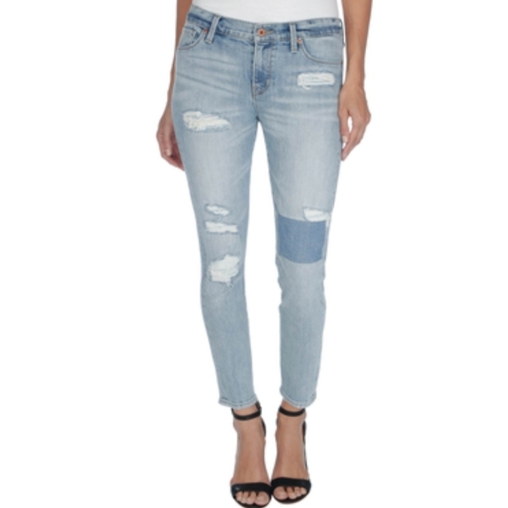 Light wash Lucky Brand distressed jeans brooke